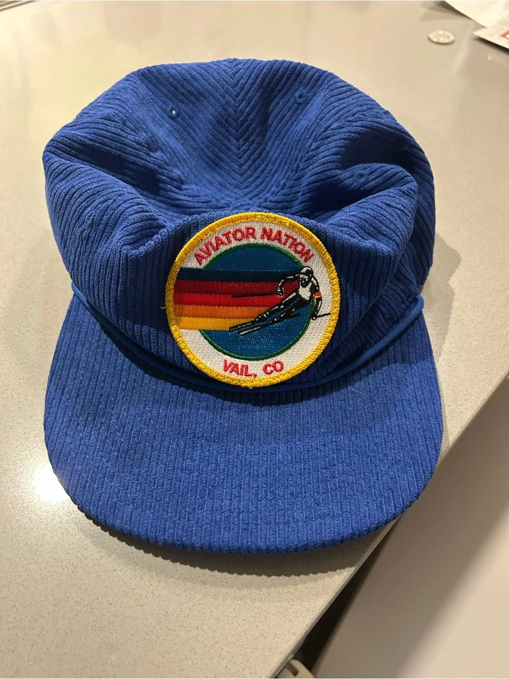 Aviator Nation Royal Blue Corduroy Patch Hat